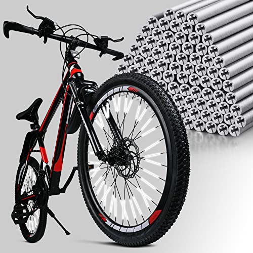 flintronic Reflector de Bicicleta 96 Piezas，Clip Reflectante de Ciclismo,Reflector de Rueda de Ciclo de Bicicleta para Adultos, niños