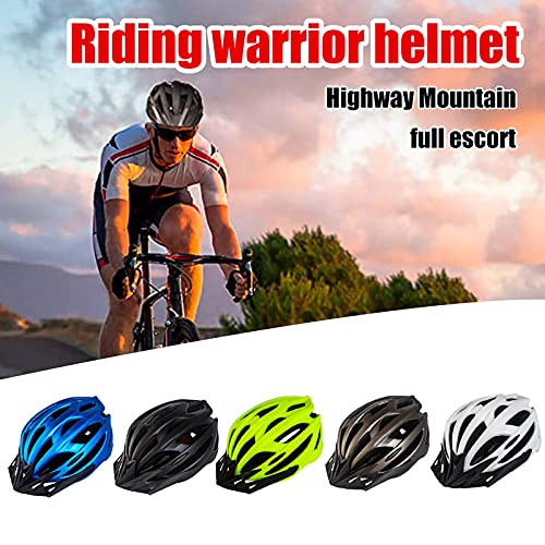 Flu Casco de Bicicleta para Hombre Mujer Ligero Ajustable Casco de Casco Bicicleta Adulto MTB Road Bicicleta Casco de Bicicleta Adulto Montaña Adultos Deportes Al Aire Libre Casco