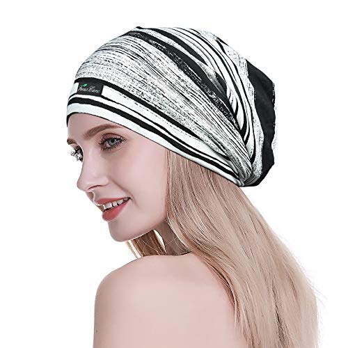 FocusCare ADJUST-4 Gorro de dormir ajustable con forro de satén para rastas, pelo rizado, talla L, Talla única Coffee ]