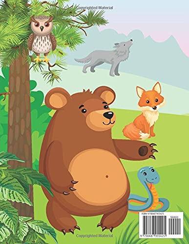 Forest Friends A Coloring Book for Kids: 104 Pages Cute and Loveable Forest Creatures for Hours of Coloring Fun & Enjoy