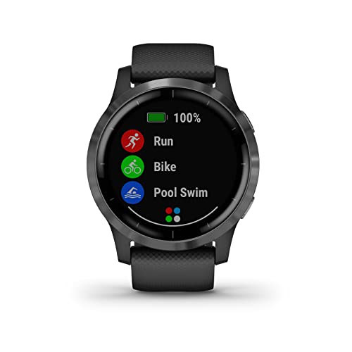 Garmin Vivoactive 4 - Reloj inteligente con GPS y funciones de control de la salud durante todo el día, color negro