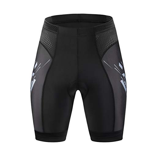 GIEADUN Pantalones Cortos de Ciclismo Hombre Pantalón Corto para Hacer Ciclismo 4D Gel Ropa Interior de Bicicleta MTB Acolchado Pantalónes Cortos Antideslizantes y Transpirables