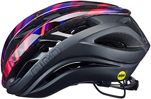 Giro Aether MIPS Casco de Ciclismo Road, Unisex Adulto, Negro/Morado, S | 51-55cm