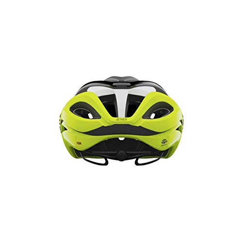 Giro Aether Spherical Casco, Hombre, Matte Black Fade/Highlight Yellow, M