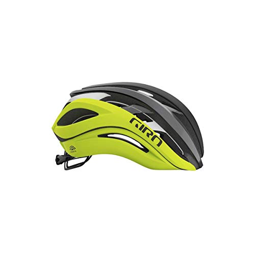 Giro Aether Spherical Casco, Hombre, Matte Black Fade/Highlight Yellow, M