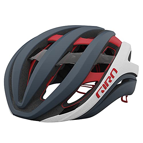 Giro Aether Spherical Casco, Hombre, Matte Portaro Grey/White/Red, M