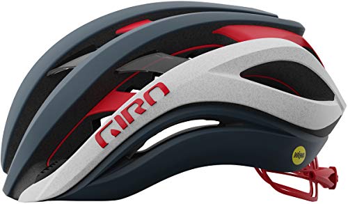 Giro Aether Spherical Casco, Hombre, Matte Portaro Grey/White/Red, S