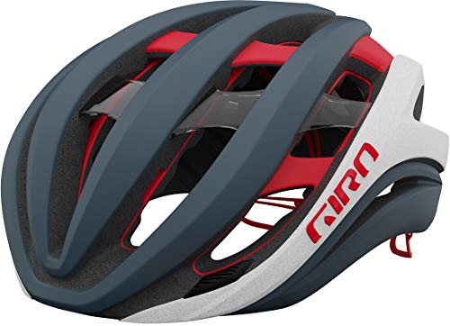 Giro Aether Spherical Casco, Hombre, Matte Portaro Grey/White/Red, S