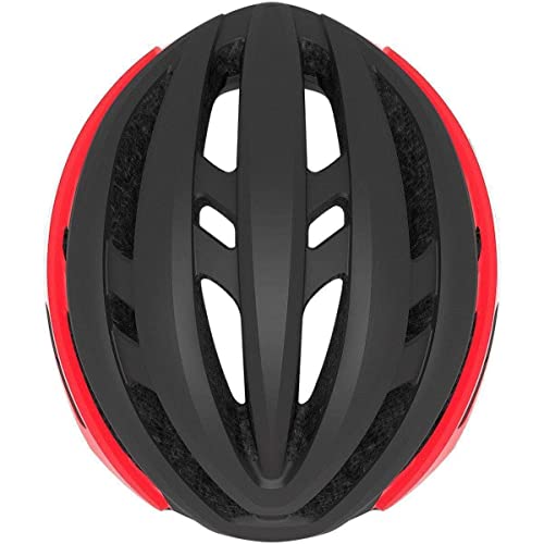 Giro Agilis MIPS Casco de Ciclismo Road, Unisex Adulto, Negro Mate y Rojo Brillante, S (51-55cm)