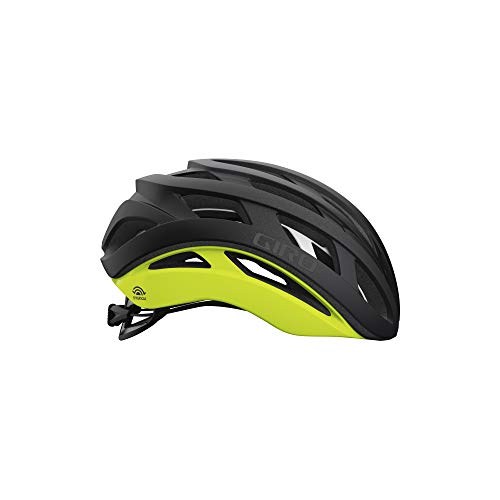 Giro Helios Spherical Casco, Hombre, Matte Black Fade/Highlight Yellow, S