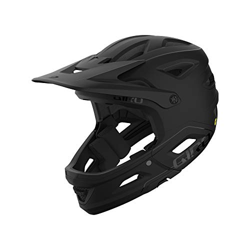 Giro Switchblade Mips – Casco para bicicleta, Negro (Matte Black/Gloss Black), M ( 55-59 cm)