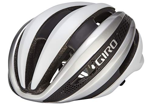 Giro Synthe MIPS – Casco, Todo el año, Unisex, Color Blanco - Blanco/Plateado, tamaño Small