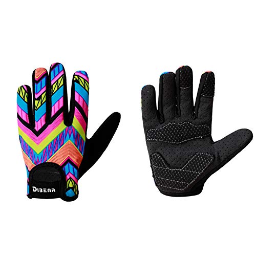 Gogokids Guantes de Bicicleta para Niños Guantes de Ciclismo para Niñas - Dedos Completos Niño Mitones Guantes de Alpinismo Deportivos para Patinaje Bicicleta de Montaña de Carretera de 2 a 6 años