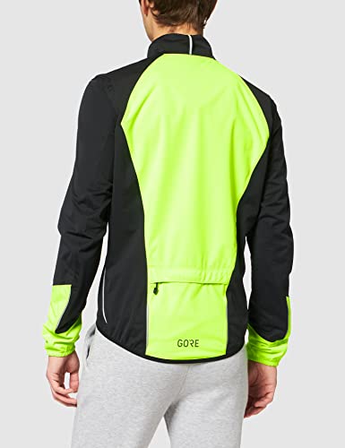 GORE WEAR C5 Chaqueta de ciclismo de hombre GORE-TEX, M, negro/amarillo neón