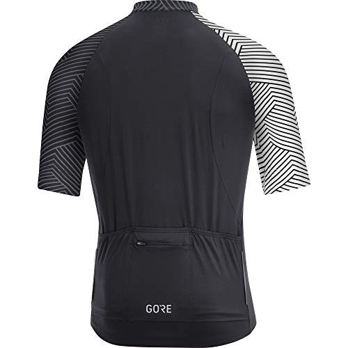 GORE WEAR C5 Maillot de manga corta para hombre, M, negro/blanco