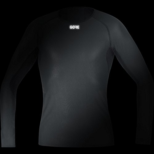 GORE Wear Camiseta interior cortavientos de hombre, M, Negro, 100323