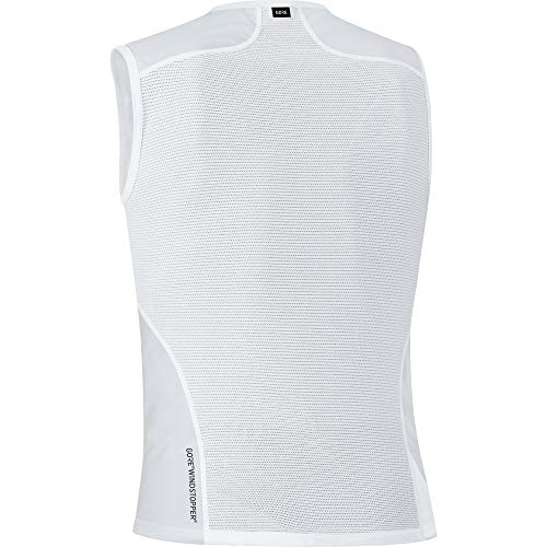 GORE WEAR M Camiseta interior de hombre GORE WINDSTOPPER, Talla: M, Color: Gris claro/Blanco