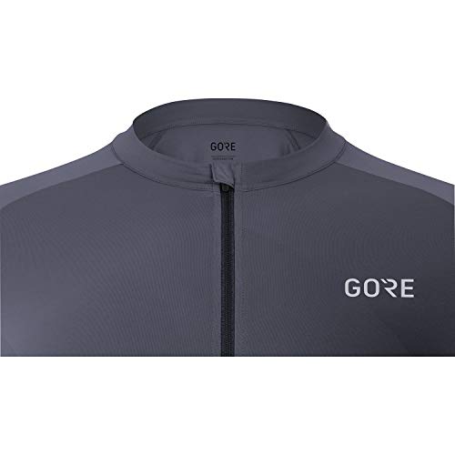 GORE WEAR Maillot de manga corta Fade para hombre, S, Azul grisáceo/Negro