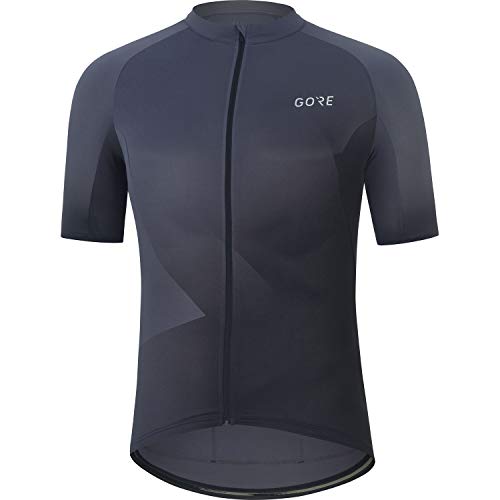 GORE WEAR Maillot de manga corta Fade para hombre, S, Azul grisáceo/Negro