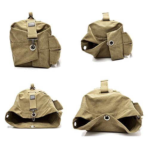 Gran capacidad de viaje escalada bolsa táctica militar mochila mujeres ejército bolsas lona cubo hombro bolsa deportes bolsa, Bk, Large