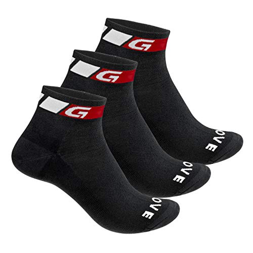 GripGrab Calcetines Ciclismo Verano Tobilleros Altura 7cm Pack de 3 Pares e Individual Ciclistas Carretera MTB Unisex