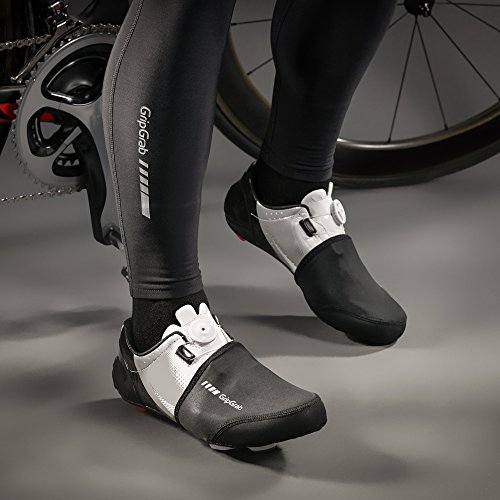 GripGrab Punteras Ciclismo Carretera Cubrezapatillas Cortavientos Impermeables Térmicos Cubrebotas Invierno, Adultos Unisex, Negro, L/XL (42-45)