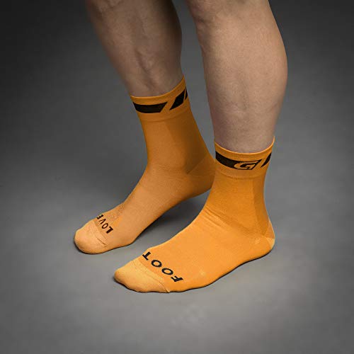 GripGrab Verano Deporte Altura 12cm Calcetines Ciclismo, Adultos Unisex, Naranja, S (38-41)