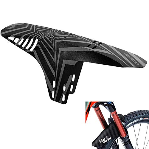 1 Pieza Guardabarros MTB, Fibra de carbon Guardabarros Bicicleta Montaña,  MTB Mudguard Delantero y Trasero Compatible se Adapta a 26 650B 27,5 29