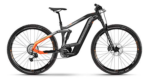 Haibike FullNine 10 Bosch - Bicicleta eléctrica 2021 (M/44 cm, titanio/negro/lava)