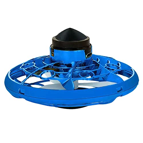 Heflashor Juguete de bola voladora, orbe volador controlado a mano, mini drone para niños volando Spinner 360 ° giratorio con luces LED Magic Flying Space UFO Boomerang Ball interior al aire libre