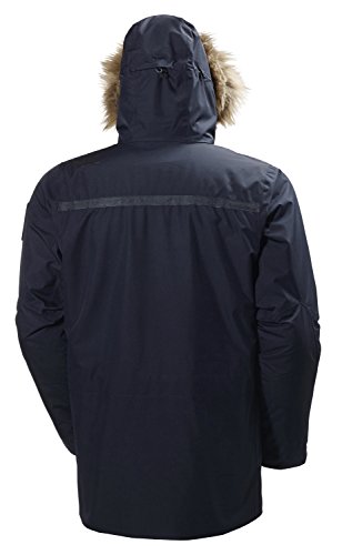 Helly Hansen Coastal 2 Parka Chaqueta Impermeable, Cortaviento y Transpirable para el Uso Diario, Hombre, Azul Marino, M