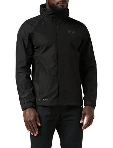 Helly Hansen Dubliner Jacket Chaqueta Chubasquero para Hombre de Uso Diario y para Actividades marítimas con la tecnología Helly Tech, Negro, L