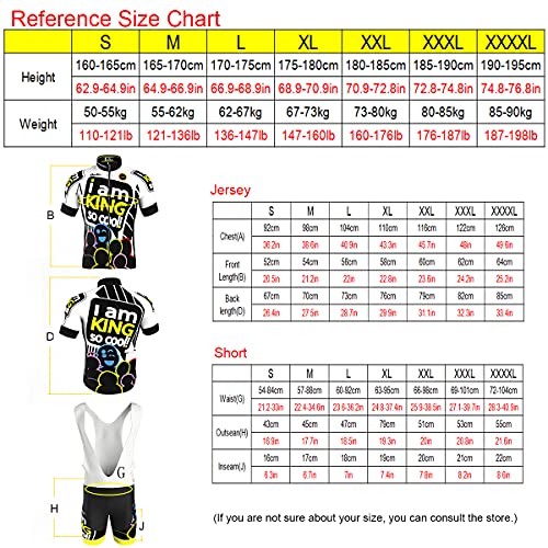 Hengxin Maillot Ciclismo Corto De Verano para Hombre, Ropa Culote Conjunto Traje Culotte Deportivo con 9D Almohadilla De Gel para Bicicleta MTB Ciclista Bici (Blanco, L)