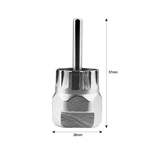 Herramienta de extracción de casetes de bicicleta con látigo de cadena + llave auxiliar + extracción de anillo de bloqueo del rotor + removedor de piñón