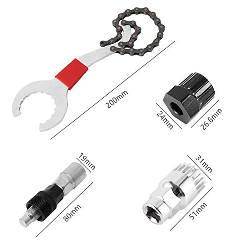 Herramientas para Bicicletas: Extractor de bielas, Llave de piñón de Bicicleta, Extractor de manivela de Bicicleta, Extractor de Soporte Inferior, Extractor de Cassette Herramienta de Soporte Inferior