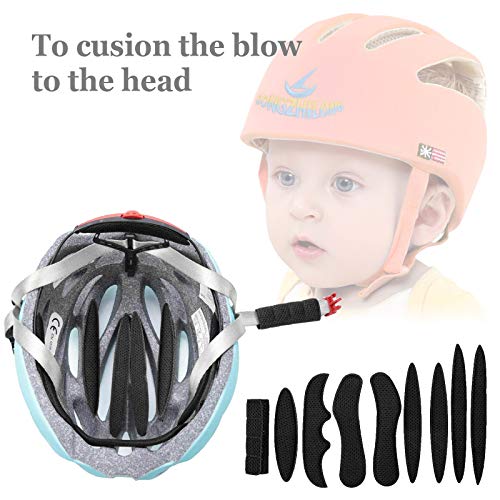 Himetsuya Magic Stick Almohadillas de Espuma para Casco 2 Juegos Forro anticolisión Protección de Esponja de Viscosa Cascos universales Almohadillas de Repuesto para Bicicleta Motocicleta eléctrica