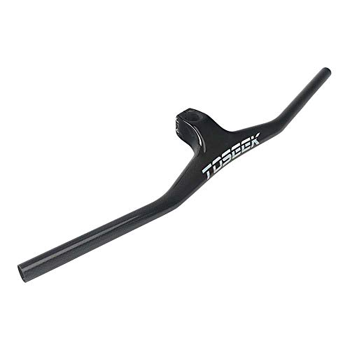 Manillares de carbono para bicicleta de montaña, barra de mango integrada  de 740mm con vástago de 50/60/70/80/90mm, 28,6mm