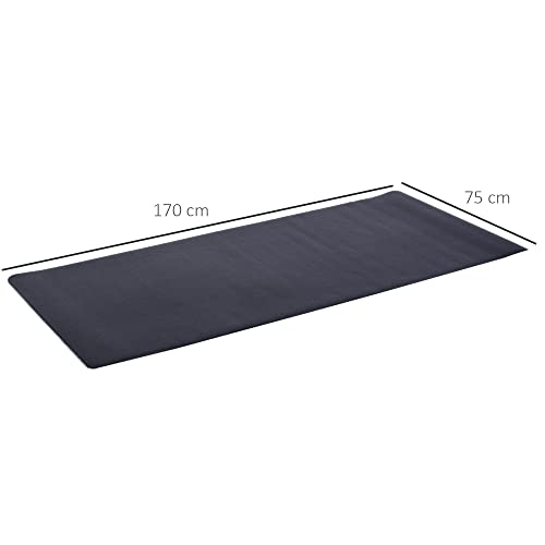 HOMCOM Esterilla para Aparatos de Entrenamiento Alfombra de Fitness Bicicleta Elíptica Cinta de Correr Gimnasio Protectora de Suelo 4mm