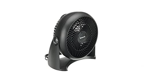 Honeywell HT900E4 - Ventilador Turbo Potente para Mesa y Suelo, Regulable en 3 Velocidades, Tamaño Compacto, Color Negro