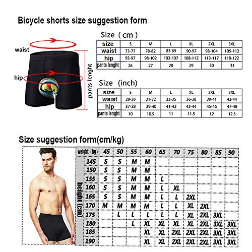 HTTOAR Culote Corto Ciclismo Hombre， Culotes Ciclista Calzoncillos Transpirable y de Secado Rápido Calzoncillos Bici (Amarillo Negro, Large)