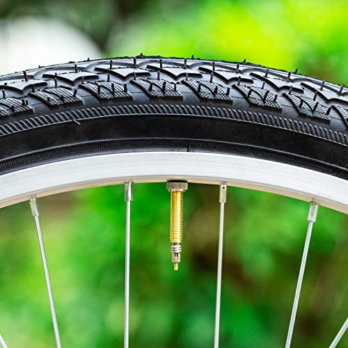 HZJD 2 Piezas Válvulas Presta sin cámara (40 mm), Tubeless ​Presta Válvula de Aire Vástago Bicicleta , sin Fugas​, con Herramienta ​de extracción de núcleo de válvula