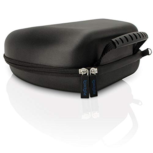 iGadgitz U3804 - Negro Carcasa Rígida EVA, Funda de Transporte, Bolsa para Auriculares - Tamaño interno aprox. 21.5 x 20.5cm