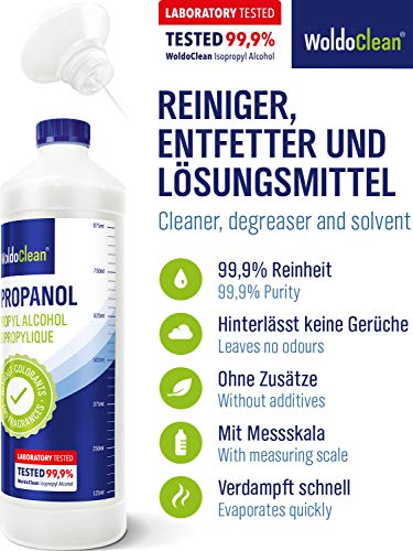 Isopropilico Alcohol 99,9% Limpieza y pulverizar - 1.000ml