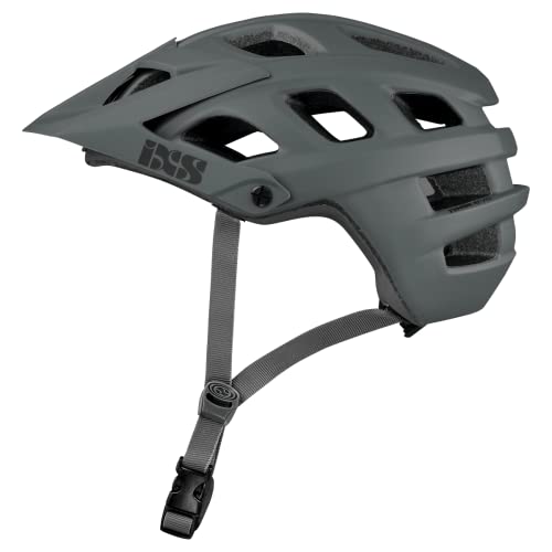 IXS RS EVO Casco para Bicicleta de montaña Trail/All Mountain, Unisex Adulto, Grafito, ML (58-62cm)