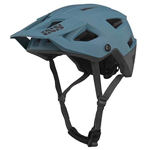 IXS Trigger Am MTB Casco, Unisex, Negro y azul, M/L size(58-62cm)