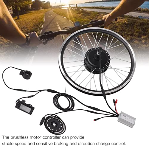 jadenzhou Kit de Motor de Cubo de Rueda Trasera, Kit de Conversión de Bicicleta Eléctrica Resistente Al Agua Y Duradero de 36 V 250 W DIY para Bicicleta de Montaña