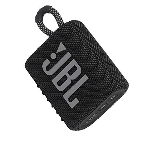 JBL GO 3 - Altavoz inalámbrico portátil con Bluetooth, resistente al agua y al polvo (IP67), hasta 5h de reproducción con sonido de alta fidelidad, negro