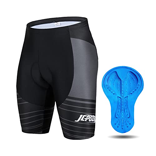 JEPOZRA Culotte Ciclismo Hombre Mallot Bici Secado Rápido Ropa Bicicleta  Montaña con Badana Gel 4D, Mallas Cortas Deporte para Ciclista