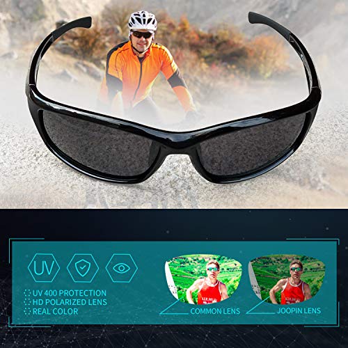 Joopin Gafas de Sol Deportivas Polarizadas para Hombre Mujer con Protección  UV 400 Gafas de Ciclismo, Conducción Nocturna, Golf y Deportes al Aire  Libre Brillante Negro: : Moda