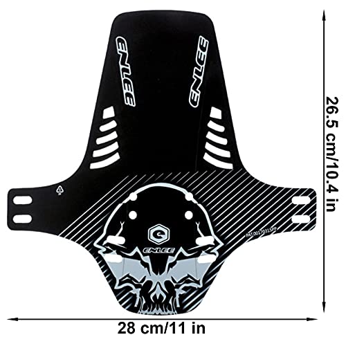 Juego de Guardabarros para Bicicleta de montaña Juego de Guardabarros MTB Guardabarros de Bicicleta de Metal Bicicleta Montaña, MTB Mudguard Delantero y Trasero Compatible se Adapta 2 Piezas